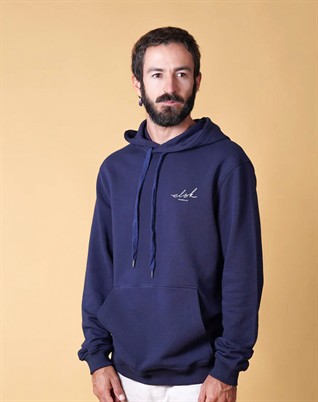 Signed Men's Hoodie - Dark Navy